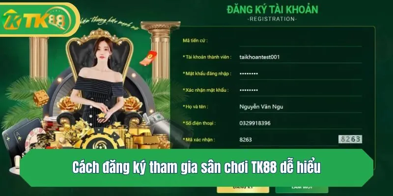 Cách đăng ký tham gia sân chơi TK88 dễ hiểu