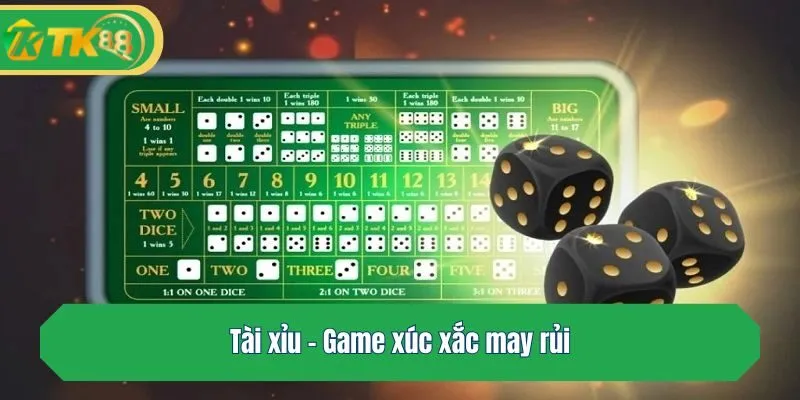 Tài xỉu - Game xúc xắc may rủi